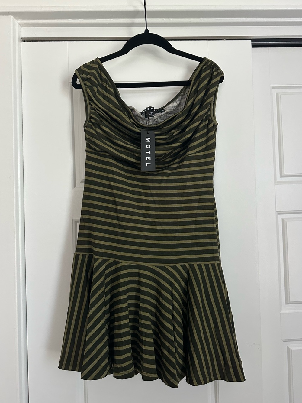 Urban Striped Green Dress
